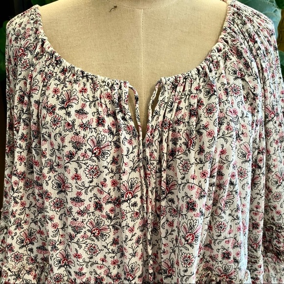 Denim & Supply Rl Boho Peasant Ruffle Top - Picture 13 of 15